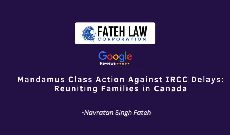 Mandamus Class Action Against IRCC Delays