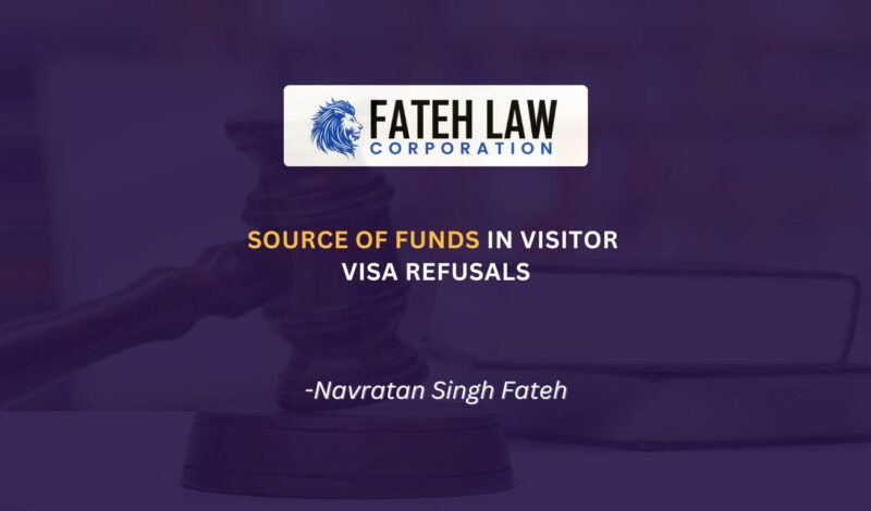 Source of funds visitor visa refusal – Federal Court immigration case