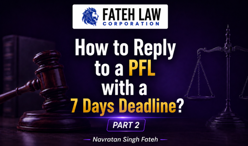 How to reply to an IRCC Procedure Fairness Letter (PFL) with a 7-day deadline – Part 2