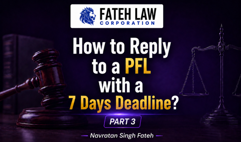 How to reply to an IRCC Procedural Fairness Letter (PFL) with a 7-day deadline – Part 3