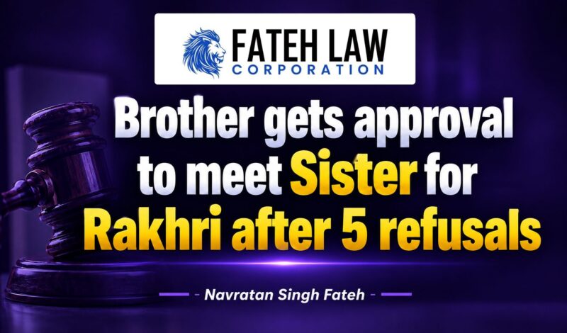 Canadian visitor visa refusals case resolved after five refusals for a brother visiting his sister