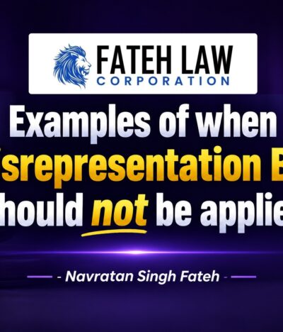 When Should an Honest Mistake NOT Lead to a 5-Year Misrepresentation Finding?